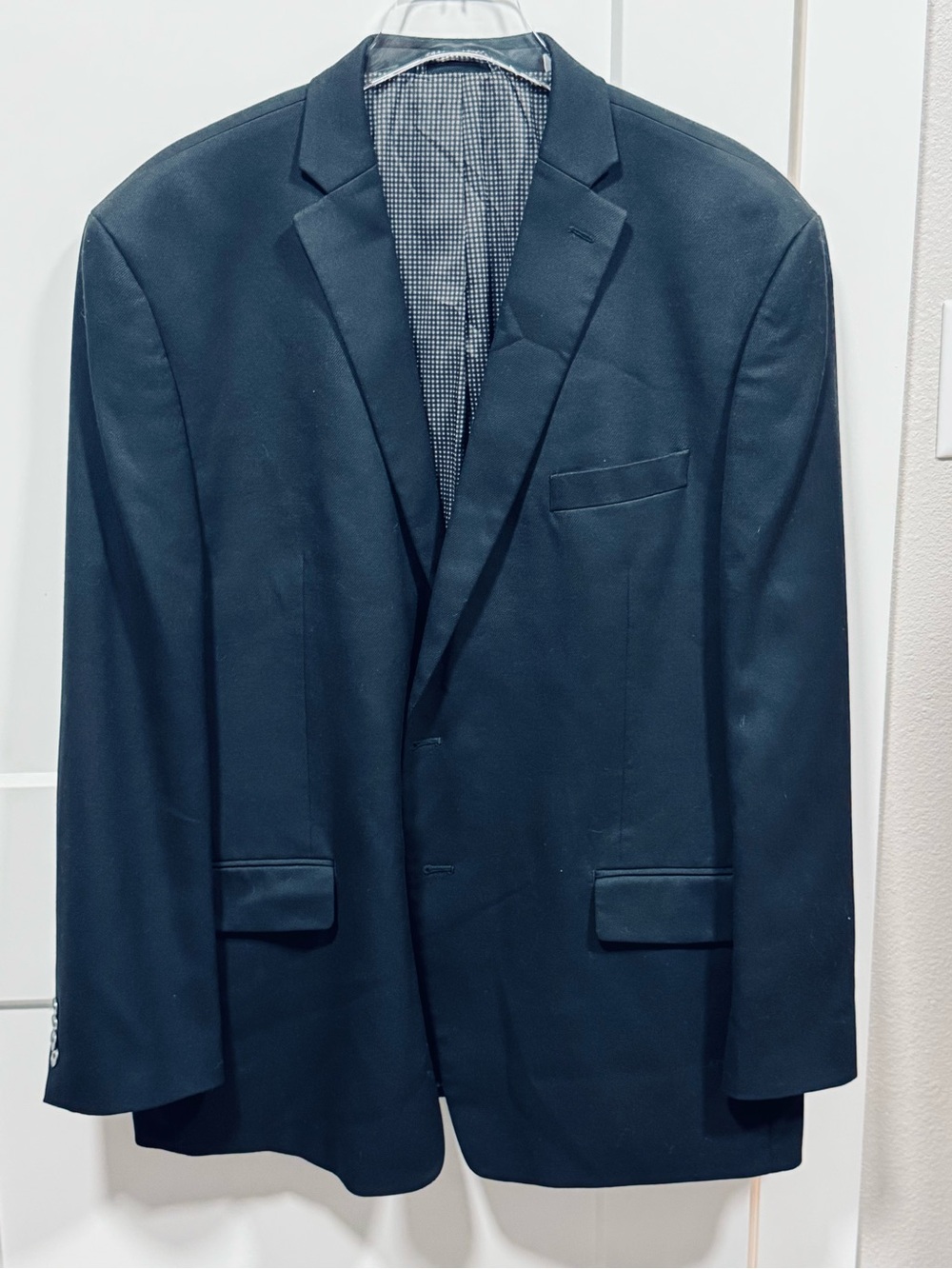 Michael Kors Men's Size 48R Black Blazer Jacket Sport Coat Metal Buttons Macy's